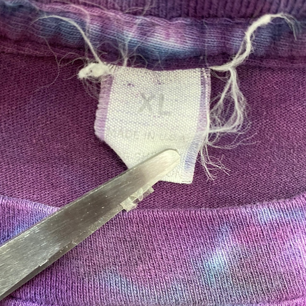 1990 AeroSmith Pump Tie Dye Band Tee Shirt - Picture 5 of 5